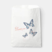 三蝶スケッチ感謝していユー結婚式の引き出物 フェイバーバッグ (正面)