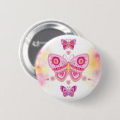 三蝶 缶バッジ (正面&裏面)