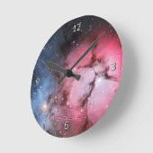 三裂星雲、中間16号 – 創造の柱 ラウンド壁時計 (傾斜)
