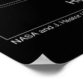 三裂星雲M20ハッブル望遠鏡写真 ポスター (角)