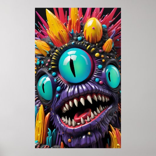 三視眼障害メーカー – Ken Gage Art ポスター (正面)