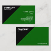 三角のコーナー-緑(006600) 名刺 (正面/裏面)