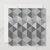 三角キモダンルト口ひげボーイベビーシャワー 招待状 (裏面)