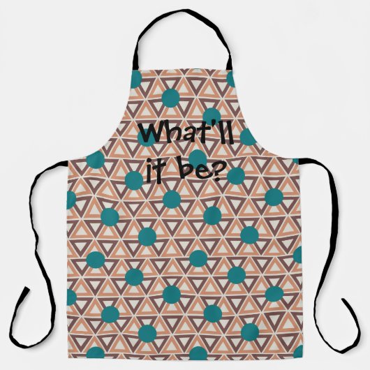 三角キルト エプロン (正面)