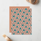 三角キルト ノートカード (正面/裏面インサイチュ)