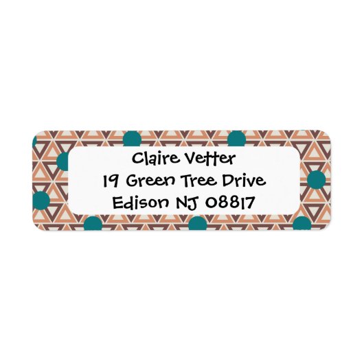 三角キルト ラベル (正面)