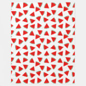 三角スイカ フリースブランケット (正面)