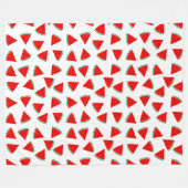 三角スイカ フリースブランケット (正面(横))