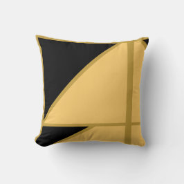 三角マスタードシンプル金ゴールドユニークエレガント クッション