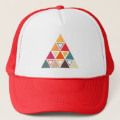 三角モダン形キルト キャップ (正面)