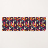 三角モダン形キルト ヨガマット (正面(横))