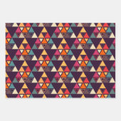 三角モダン形キルト ラッピングペーパーシート (正面2)