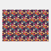 三角モダン形キルト ラッピングペーパーシート (正面)