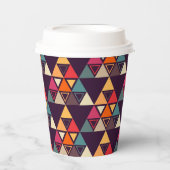三角モダン形キルト 紙コップ (正面)