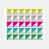 三角モダン形 ラベル (シート)