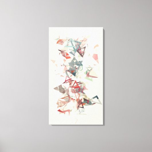 三角化 キャンバスプリント (正面)