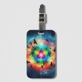 三角宇宙エネルギー ラゲッジタグ (正面縦)