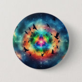 三角宇宙エネルギー 缶バッジ (正面)