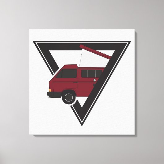 三角帆船 キャンバスプリント (正面)