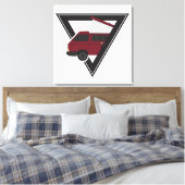 三角帆船 キャンバスプリント (インサイチュ (寝室))