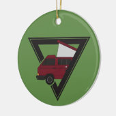 三角帆船 セラミックオーナメント (左)