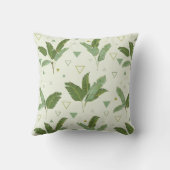 三角形が付いているバナナの葉 クッション (裏面)