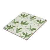 三角形が付いているバナナの葉 タイル (側面)