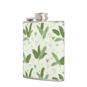 三角形が付いているバナナの葉 フラスク (左)