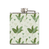 三角形が付いているバナナの葉 フラスク (裏面)