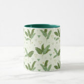 三角形が付いているバナナの葉 マグカップ (中央)