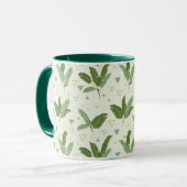 三角形が付いているバナナの葉 マグカップ (正面左)