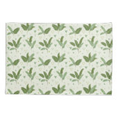 三角形が付いているバナナの葉 枕カバー (裏面-左)