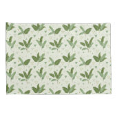 三角形が付いているバナナの葉 枕カバー (裏面-右)