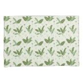 三角形が付いているバナナの葉 枕カバー (正面右)