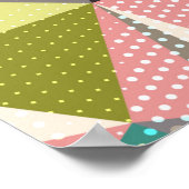 三角形とカラフルgeを持つ抽象芸術背景 ポスター (角)