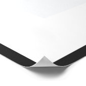 三角形と円を持つ植物性の花線芸術 ポスター (角)