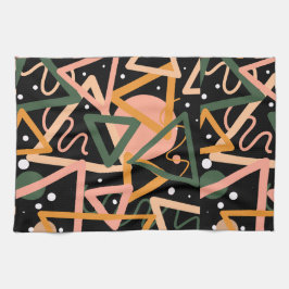 三角形と円 キッチンタオル