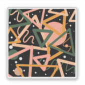 三角形と円 シール (正面)