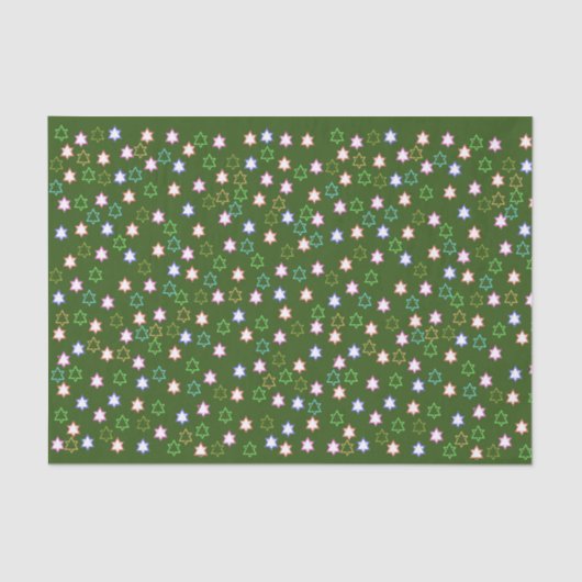 三角形と星かわいいおもしろいお洒落 薄葉紙 (正面)