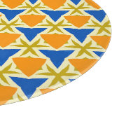 三角形と星カラフル カッティングボード (角)