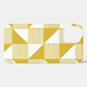 三角形と線の付いた黄色 Case-Mate iPhoneケース (裏面 (横))