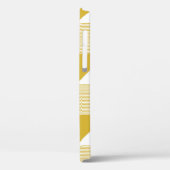 三角形と線の付いた黄色 Case-Mate iPhoneケース (裏面 / 左)