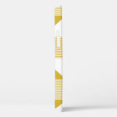 三角形と線の付いた黄色 Case-Mate iPhoneケース (裏面 / 右)