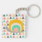 三角形にハッピースカタツムリ キーホルダー (裏面)