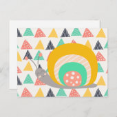 三角形にハッピースカタツムリ ポストカード (正面/裏面)