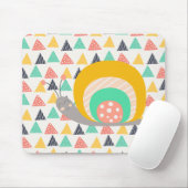 三角形にハッピースカタツムリ マウスパッド (マウス)