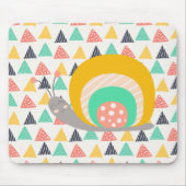 三角形にハッピースカタツムリ マウスパッド (正面)