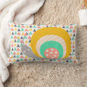 三角形にハッピースカタツムリ ランバークッション (ブランケット)