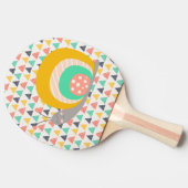 三角形にハッピースカタツムリ 卓球ラケット (横)