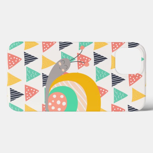 三角形にハッピースカタツムリ Case-Mate iPhoneケース (裏面 (横))